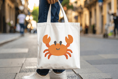 Cute Sea Crab Embroidery Design