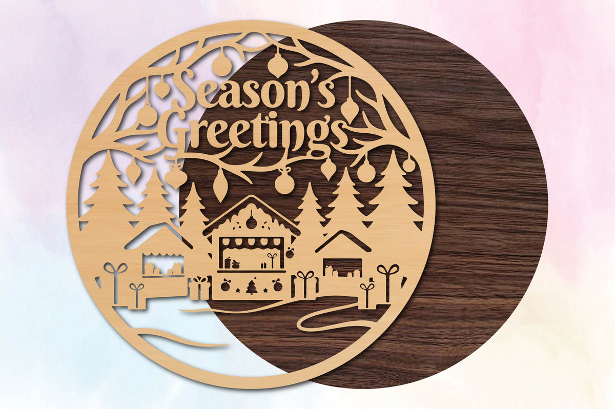 Seasons Greetings Christmas SVG
