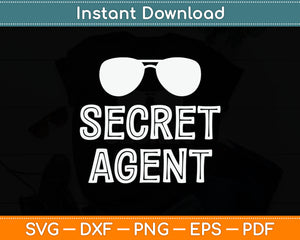 Secret Agent Halloween Funny Svg Digital Cutting File