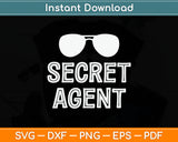 Secret Agent Halloween Funny Svg Digital Cutting File