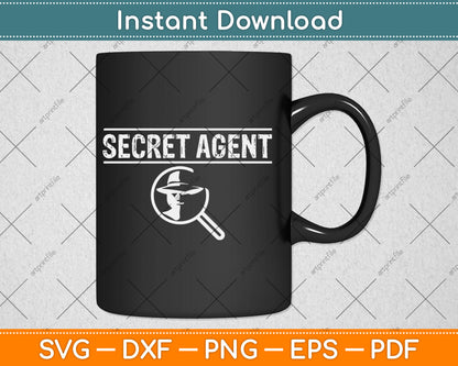 Secret Agent Inspector Spy Svg Digital Cutting File