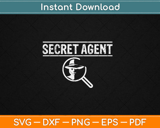 Secret Agent Inspector Spy Svg Digital Cutting File