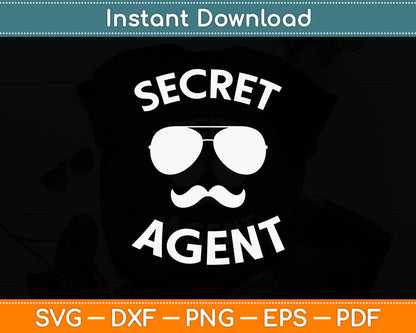 Secret Agent Halloween Funny Svg Digital Cutting File