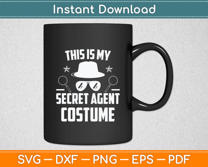 Secret Agent Shirt Inspector Spy Costume Retro Spy Svg Digital Cutting File