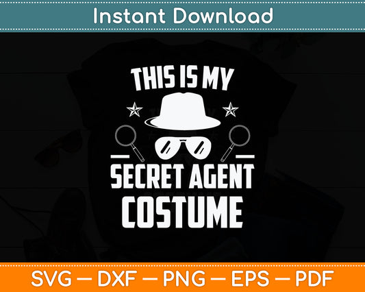 Secret Agent Shirt Inspector Spy Costume Retro Spy Svg Digital Cutting File