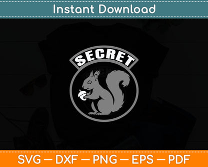 Secret Squirrel Military Intelligence Field Patch Svg Digital Cutting File