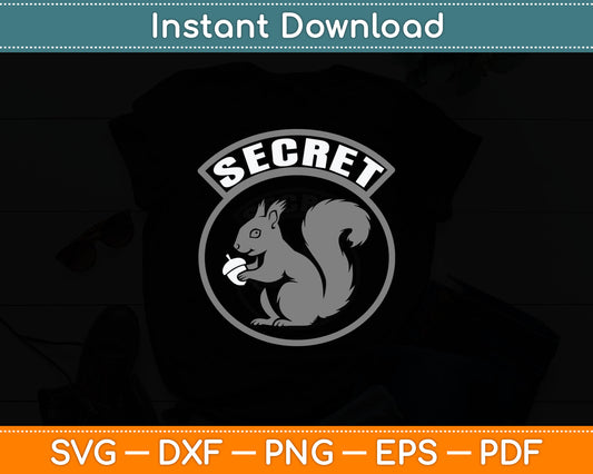 Secret Squirrel Military Intelligence Field Patch Svg Digital Cutting File