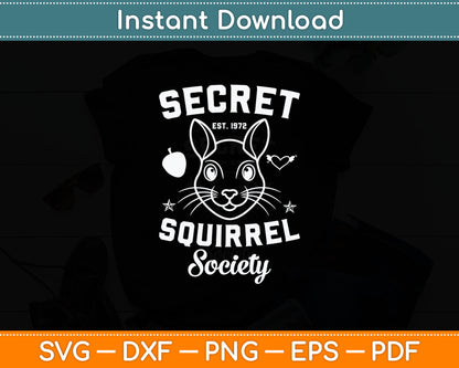 Secret Squirrel Society Svg Digital Cutting File