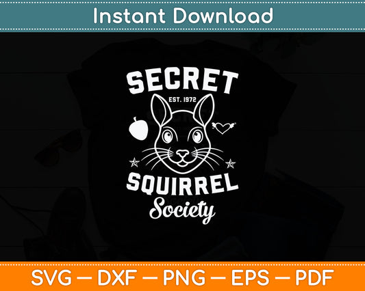 Secret Squirrel Society Svg Digital Cutting File