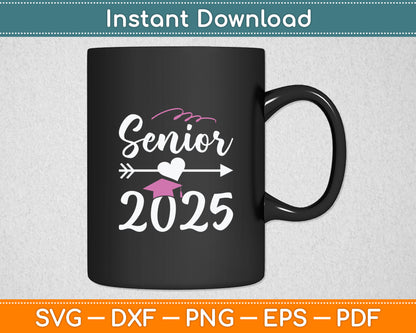 Senior 2025 Pink Tassel Class of 2025 Graduate Graduation Svg Digital Cutting File