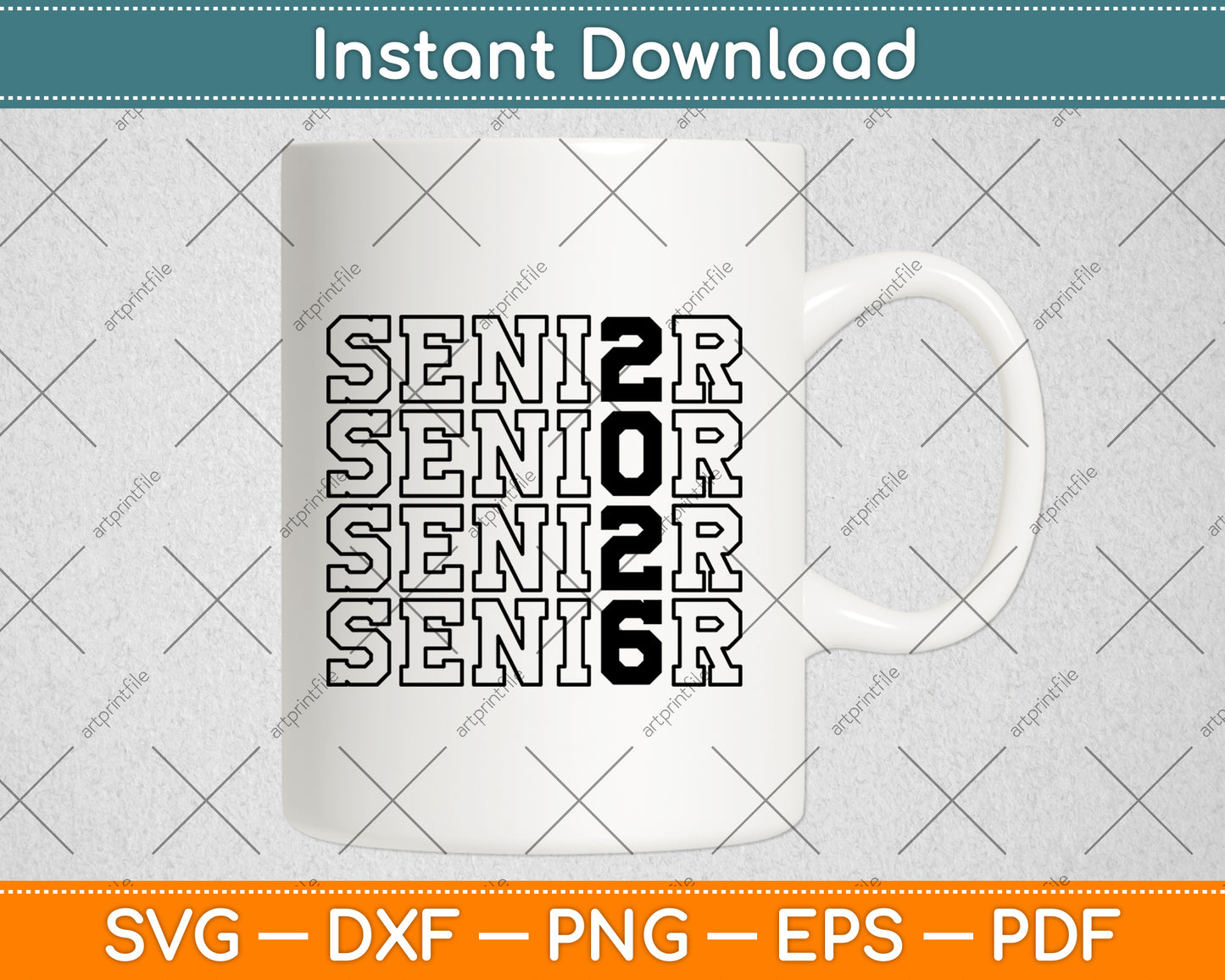 Senior 2026 Graduation Svg Digital Cutting File