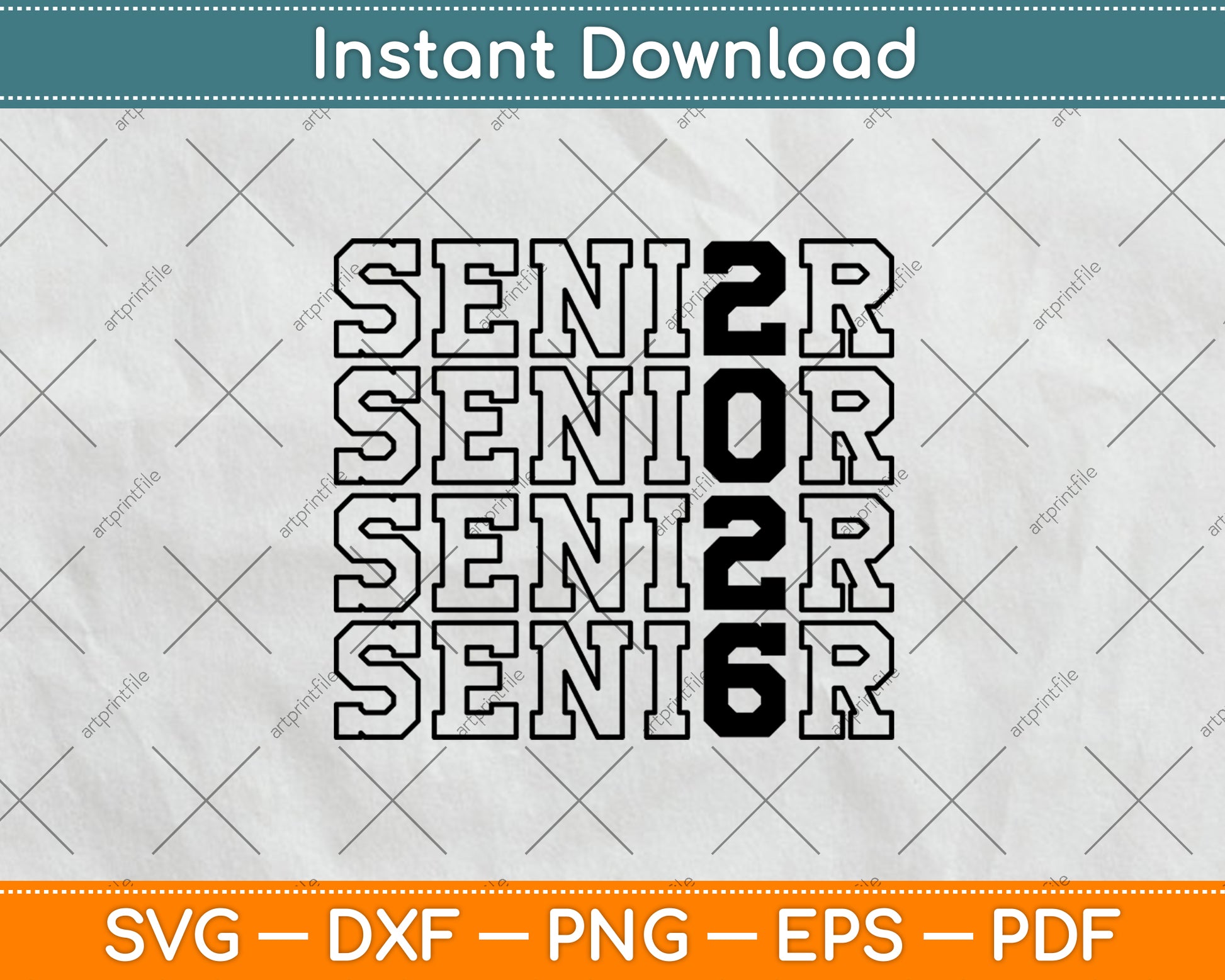 Senior 2026 Graduation Svg Digital Cutting File