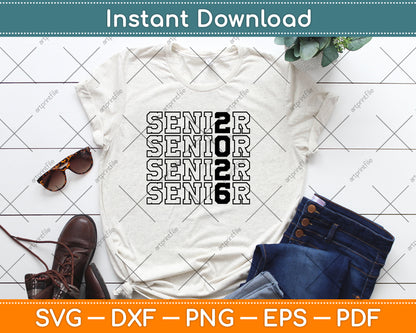 Senior 2026 Graduation Svg Digital Cutting File