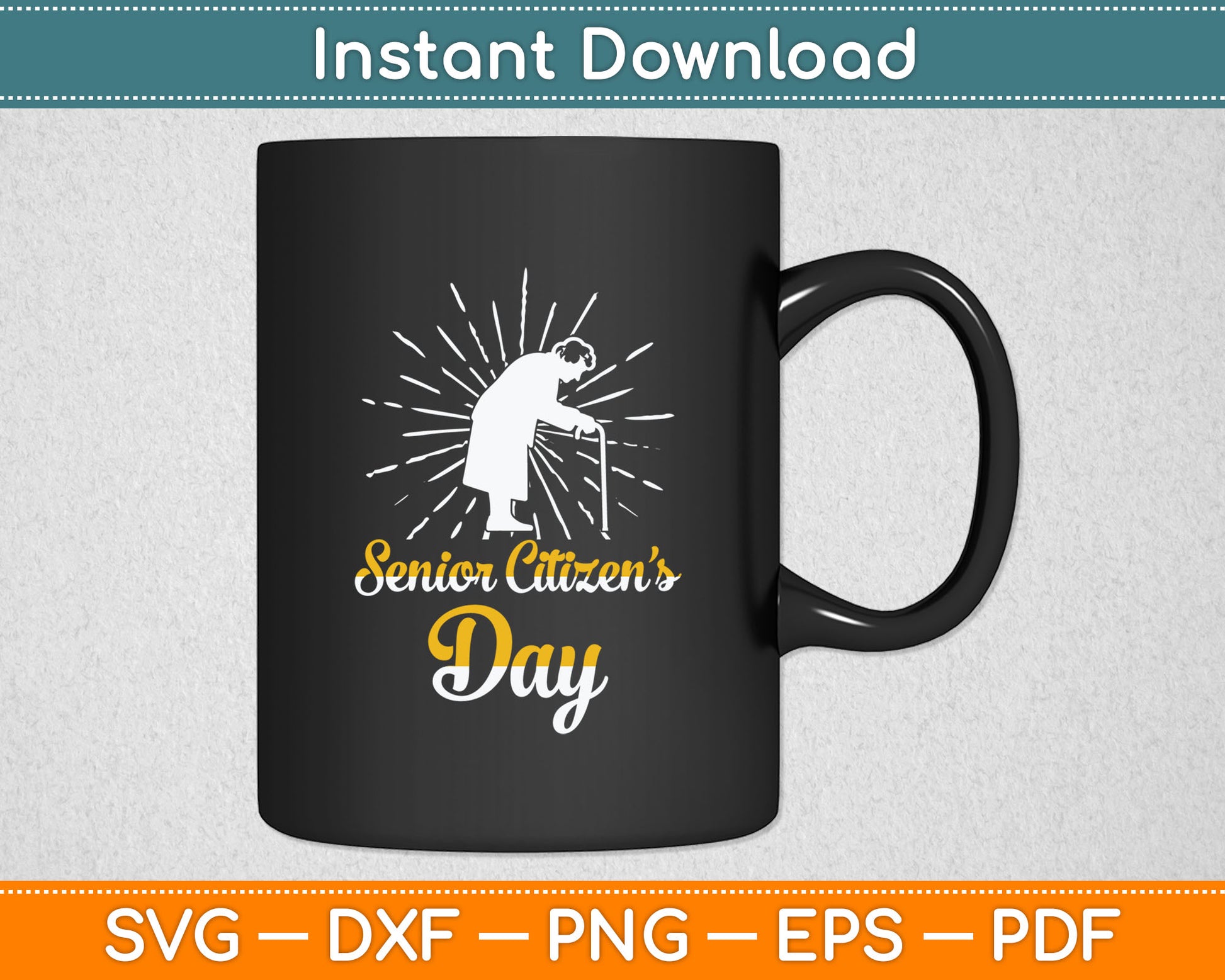 Senior Citizen Day Grandparents Grandma & Grandpa Svg Digital Cutting File