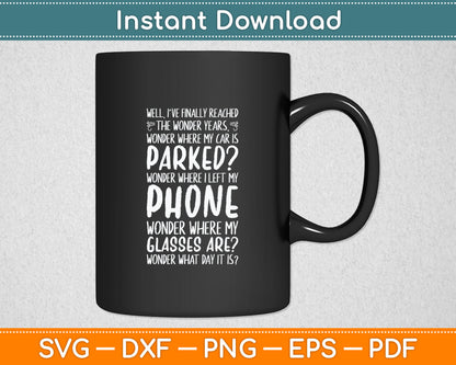 Senior Citizen Retiree Pensioner Elderly Person Wonder Years Svg Digital Cutting File