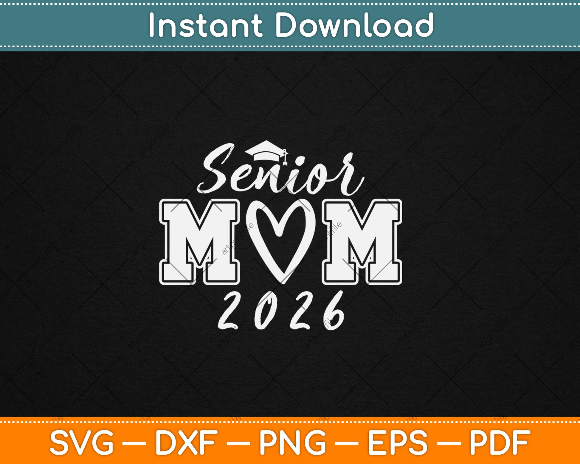 Senior Mom 26 Class Of 2026 Graduation For Mom Mommy Mother Svg Digital Cutting File