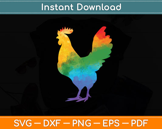 Rooster Retro Style Svg Png Dxf Digital Cutting File