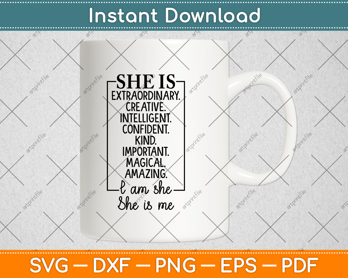 She Is Extraordinary Creative Intelligent Confident Kind Important Svg Cutting File