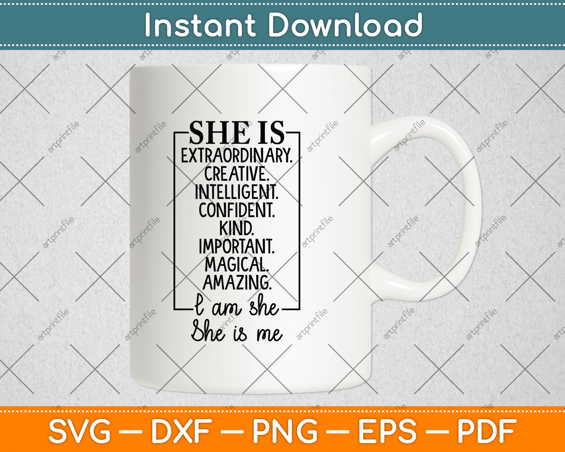 She Is Extraordinary Creative Intelligent Confident Kind Important Svg Cutting File