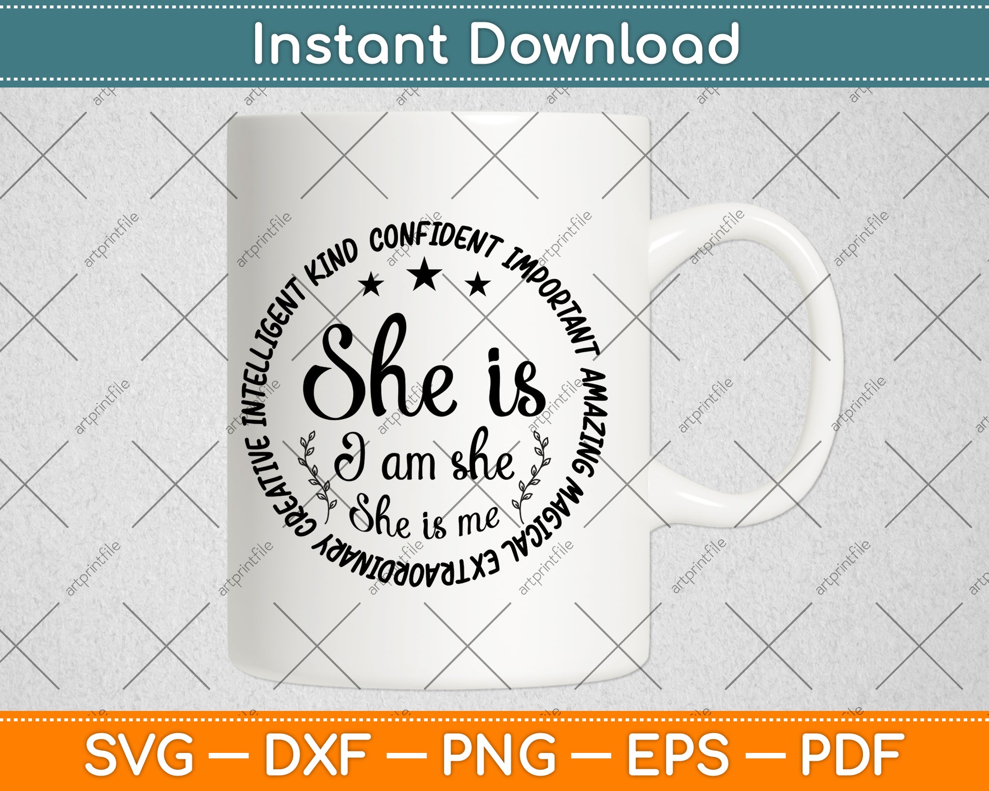 She Is Extraordinary Creative Intelligent Confident Kind Svg Png Dxf Digital Cutting File