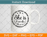 She Is Extraordinary Creative Intelligent Confident Kind Svg Png Dxf Digital Cutting File