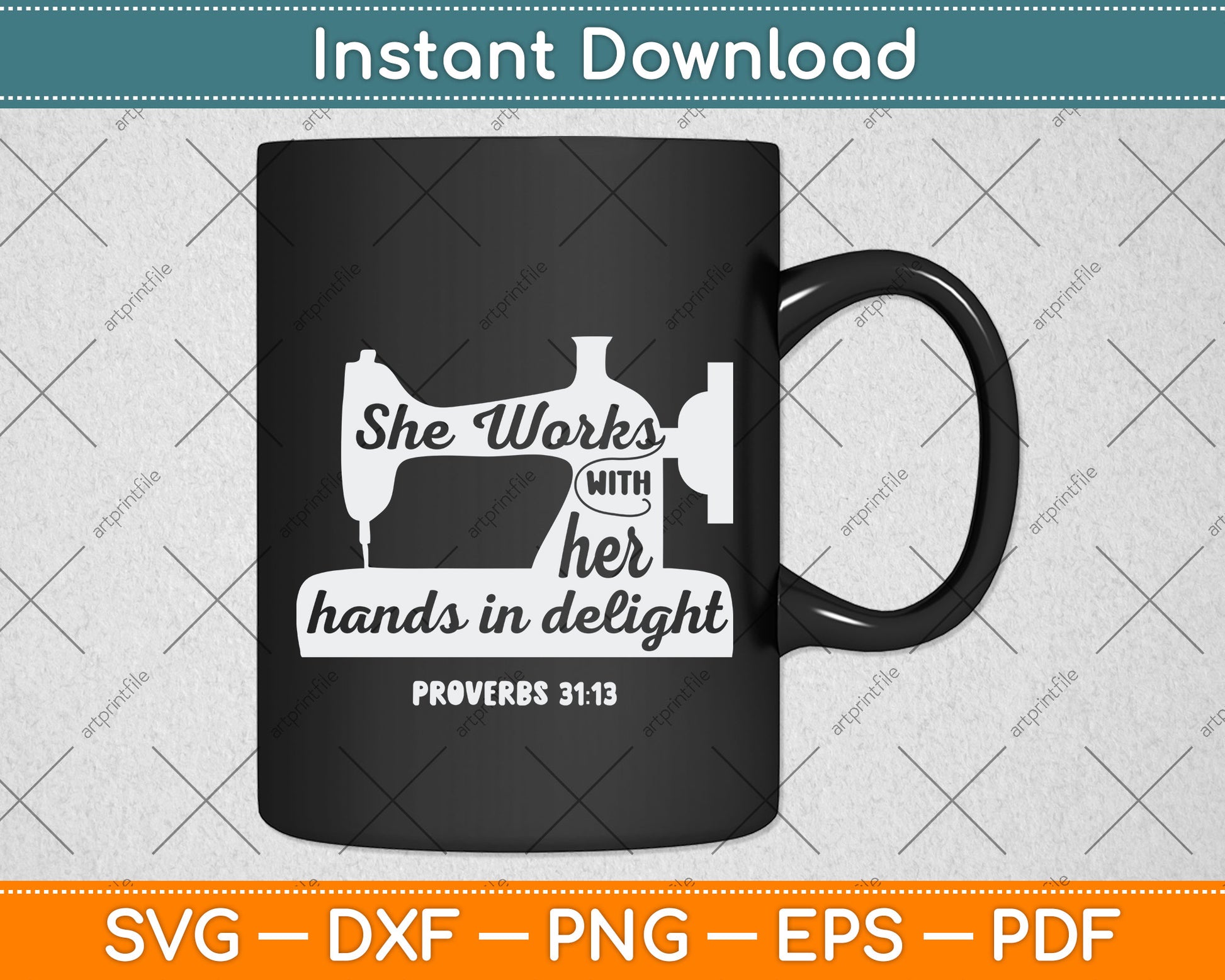She Works With Her Hands In Delight Sewing Machine Svg Png Dxf Digital Cutting File