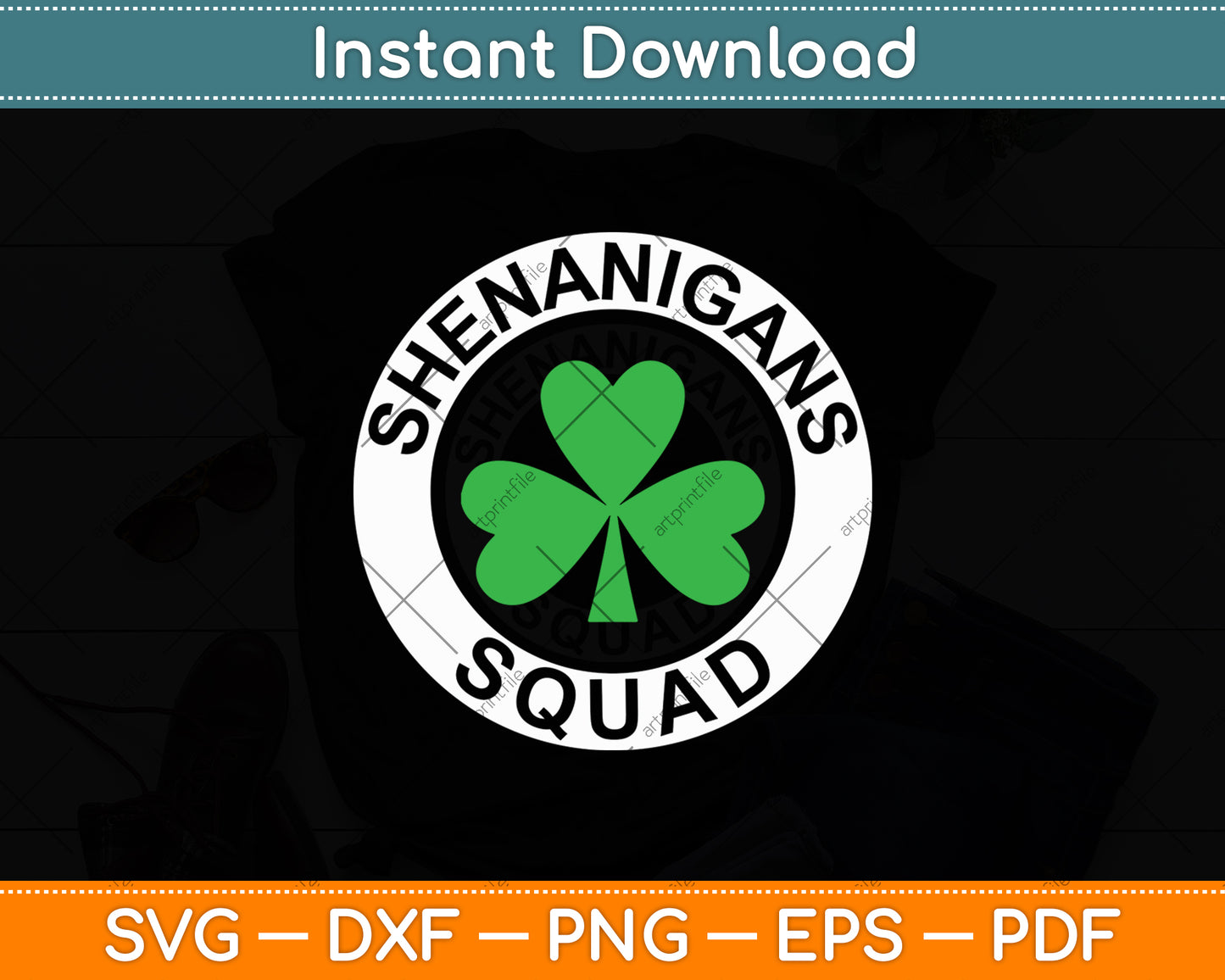 Shenanigans Squad Funny St. Patrick's Day Svg Digital Cutting File