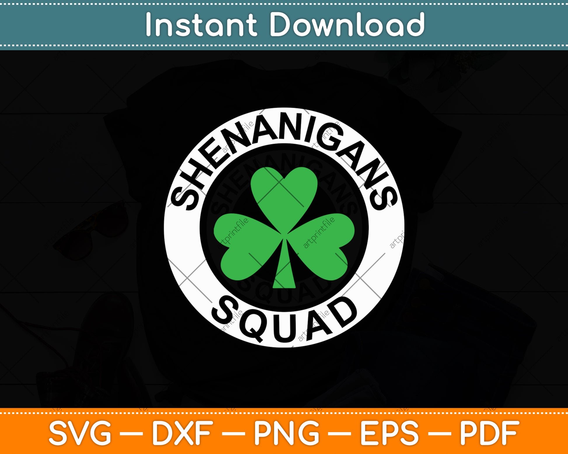 Shenanigans Squad Funny St. Patrick's Day Svg Digital Cutting File