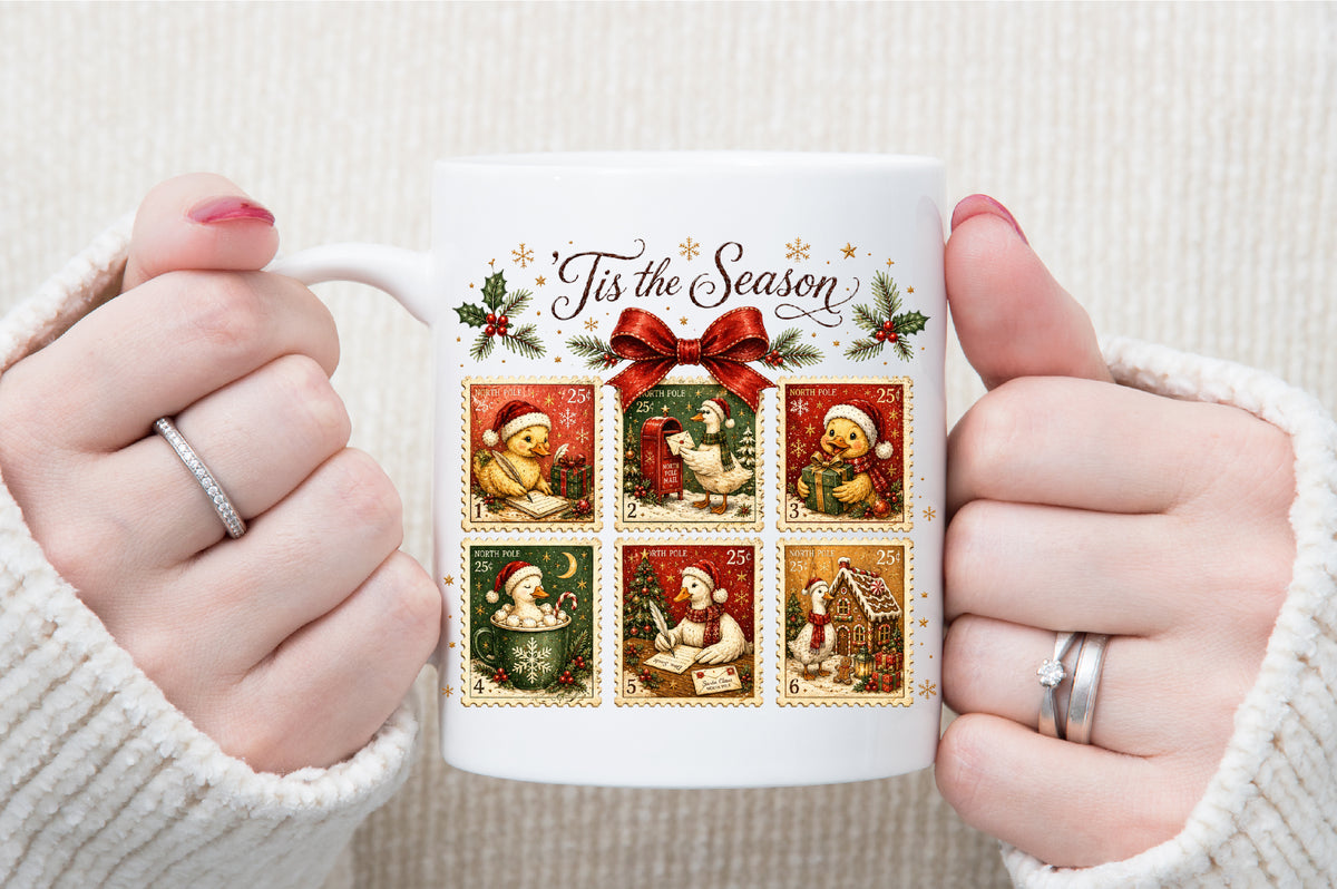 Silly Goose Christmas Stamps PNG