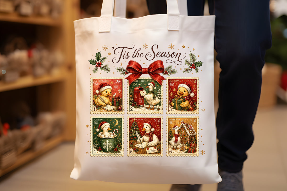 Silly Goose Christmas Stamps PNG
