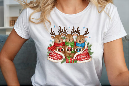 Cute Christmas Reindeer Cocoa PNG