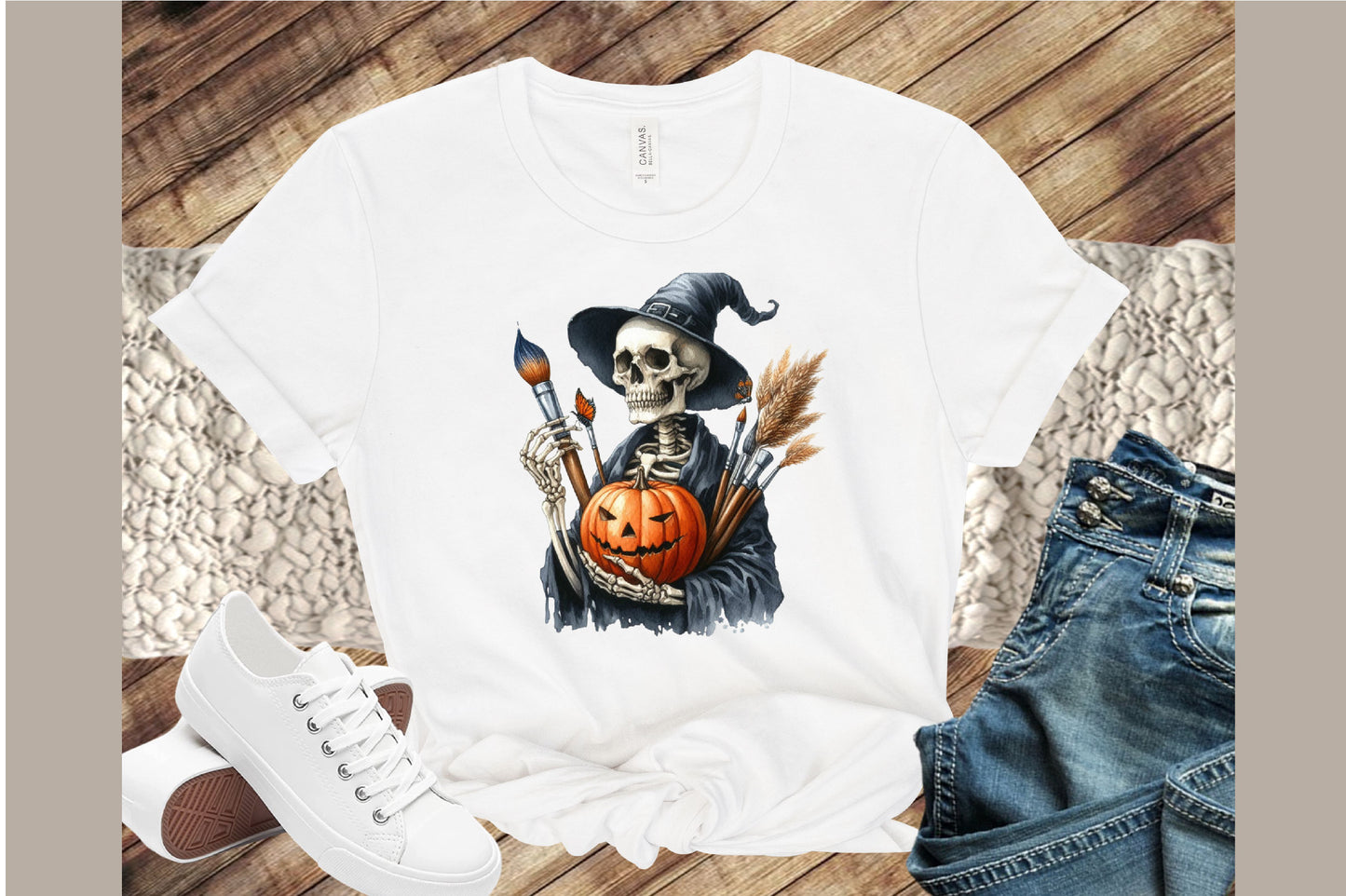 Skeleton Halloween Sublimation PNG Clipart Bundle