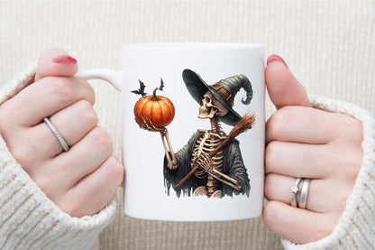 Skeleton Halloween Sublimation PNG Clipart Bundle