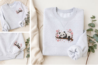 Sleeping Panda Embroidery Design