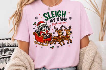 Sleigh My Name Christmas Reindeer PNG Sublimation Design