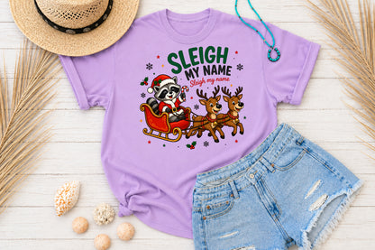 Sleigh My Name Christmas Reindeer PNG Sublimation Design