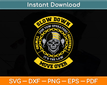 Tow Lives Matter Thin Yellow Line Tow Truck Driver Svg Digital Cutting File