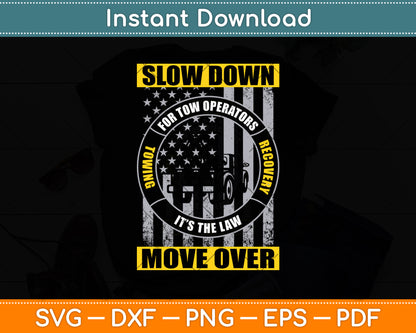 Tow Lives Matter Thin Yellow Line Tow Truck Driver Svg Digital Cricut Cutting File