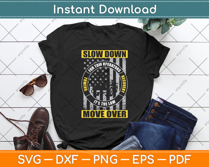 Tow Lives Matter Thin Yellow Line Tow Truck Driver Svg Digital Cricut Cutting File