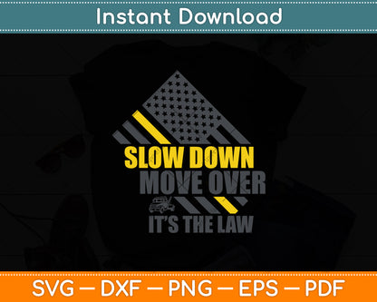 USA Flag Tow Lives Matter Thin Yellow Line Tow Truck Driver Svg Digital Cutting File