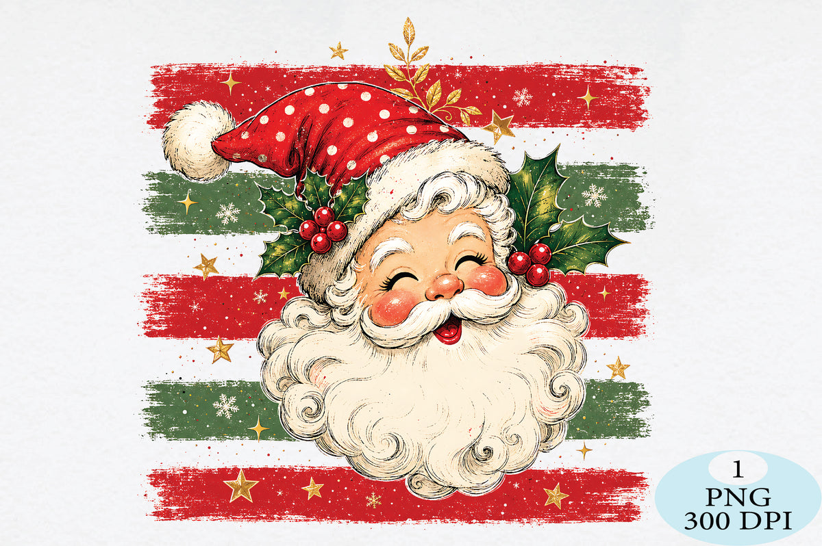 Vintage Santa Claus Christmas PNG
