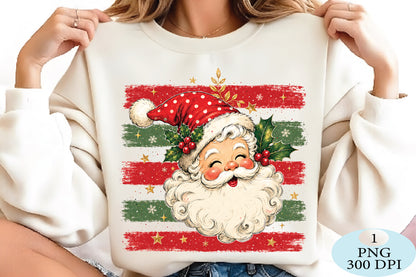 Vintage Santa Claus Christmas PNG