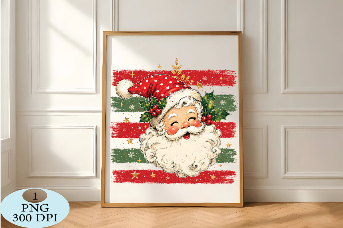 Vintage Santa Claus Christmas PNG