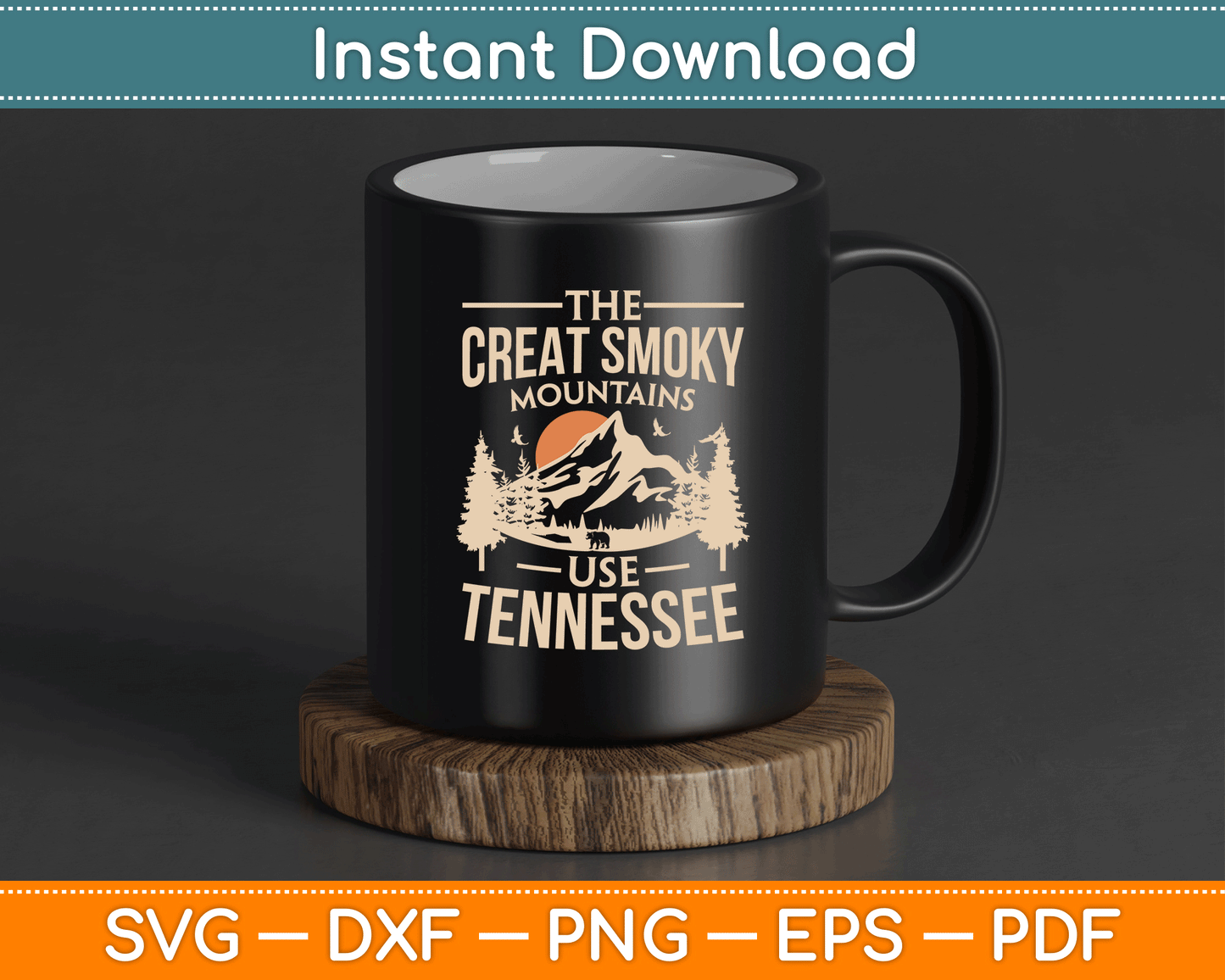 Smoky Mountains National Park SVG Digital Cutting File