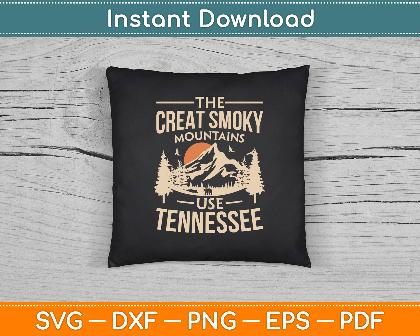 Smoky Mountains National Park SVG Digital Cutting File