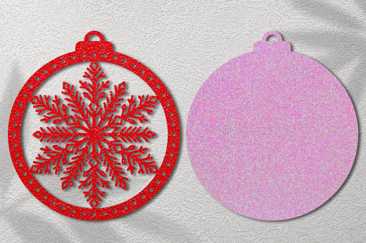 Christmas Snowflake Ornament Laser Cut SVG