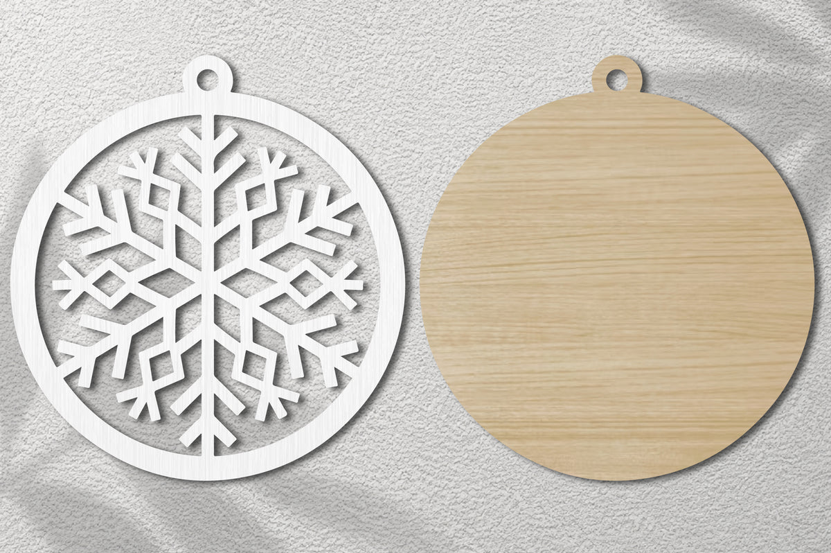 Snowflake Christmas Laser Cut SVG