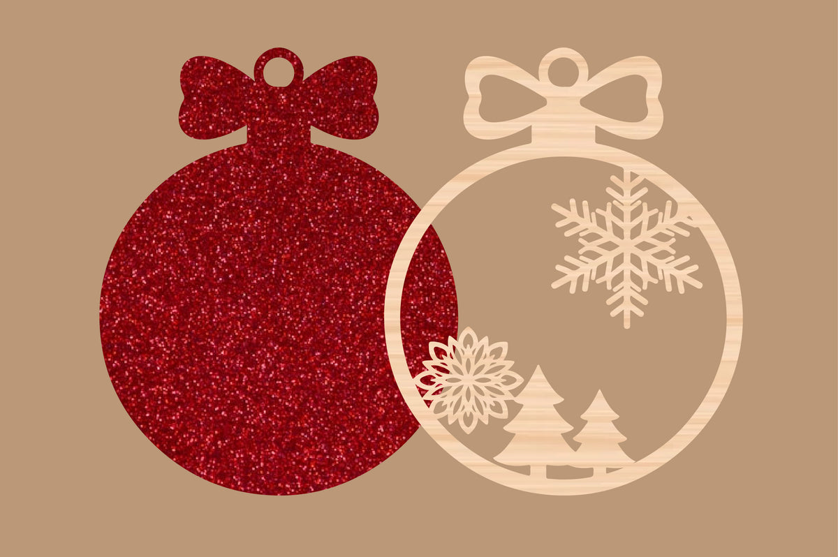 Snowflake Christmas Ornament SVG