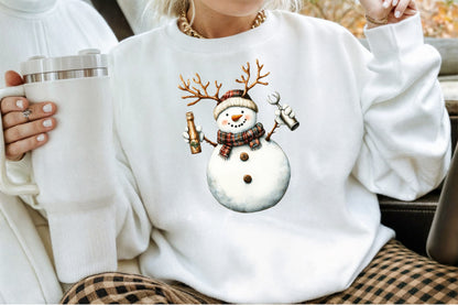 Snowman Christmas Wine PNG Sublimation Bundle