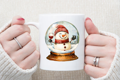 Snowman Christmas Wine PNG Sublimation Bundle